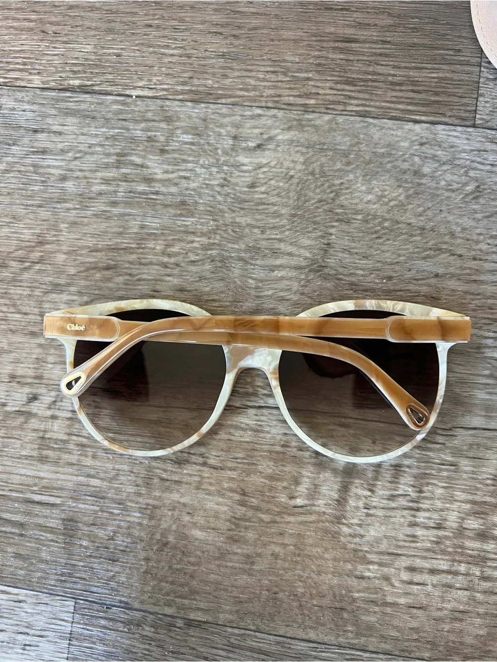 Chloe CE733S Tan Cream Oversized Glasses